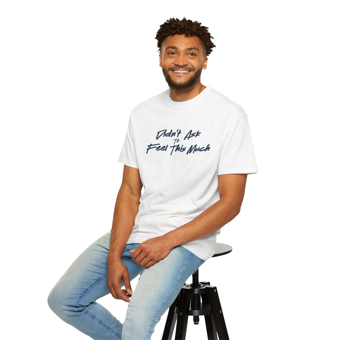 (Album Cover) White Unisex T-shirt - Didn't Ask To Feel This Much