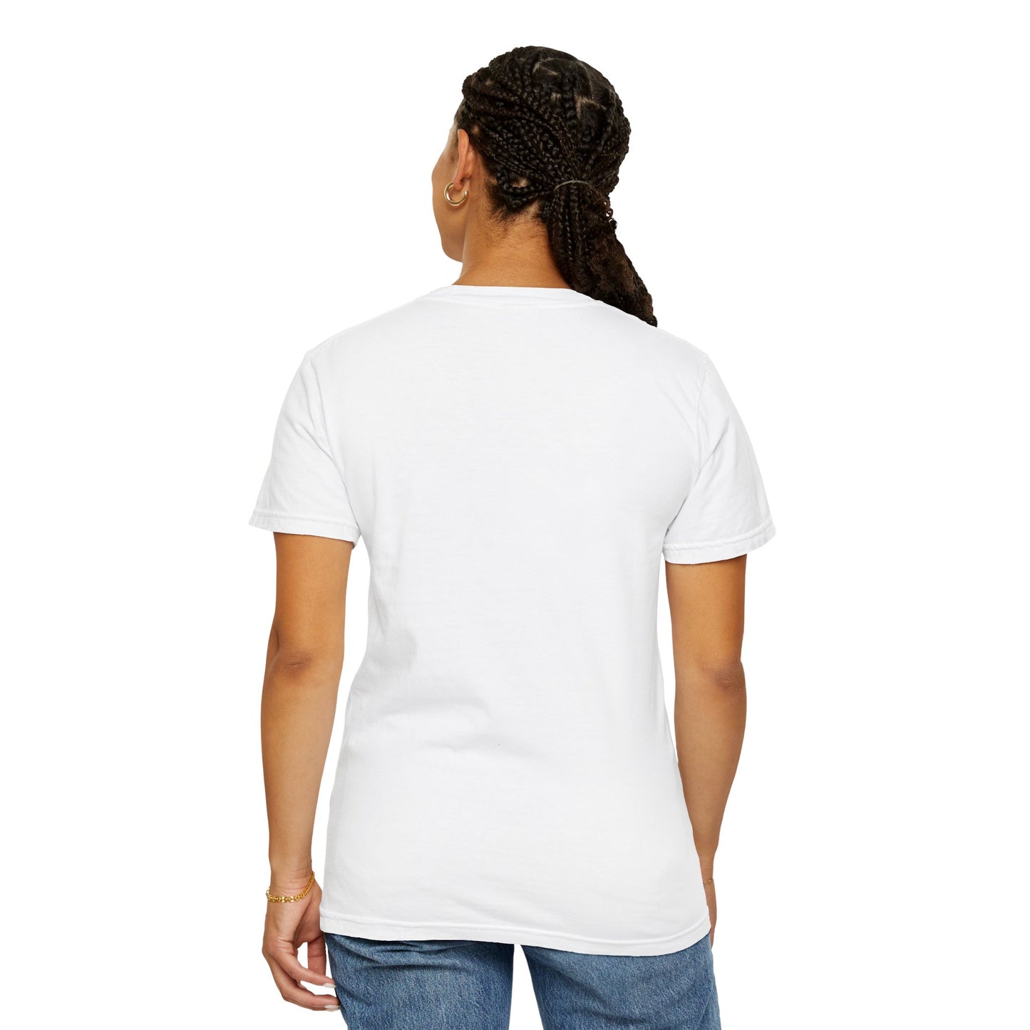 (Title) White Unisex T-shirt - Didn't Ask To Feel This Much
